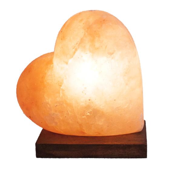 Salzkristall-Lampe Herz