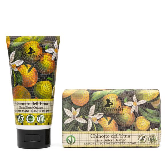 Florinda Mosaico Pflegeset Handcreme +Seife Orange