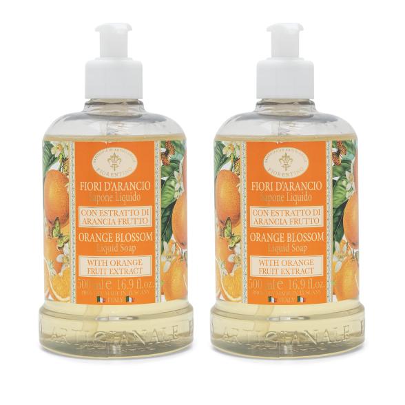 Fiorentino Flüssigseifen Orangenblüte 2x500ml