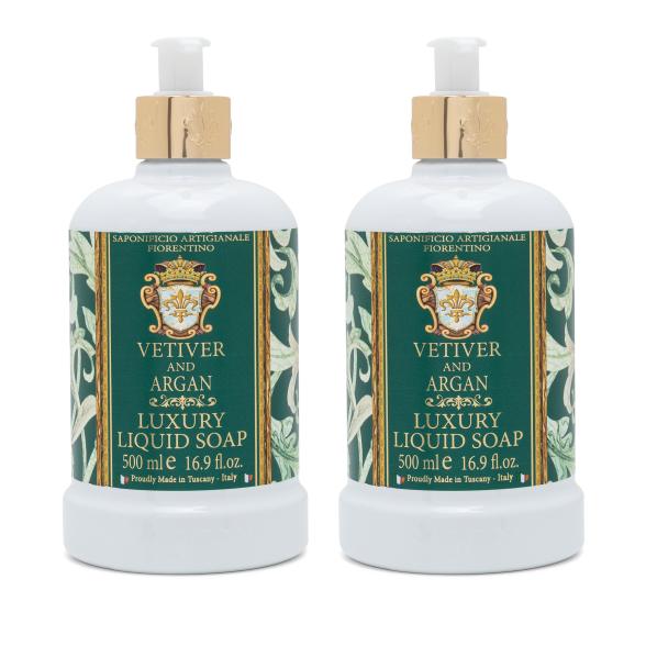 Fiorentino Luxus Flüssigseifen Vetiver & Argan