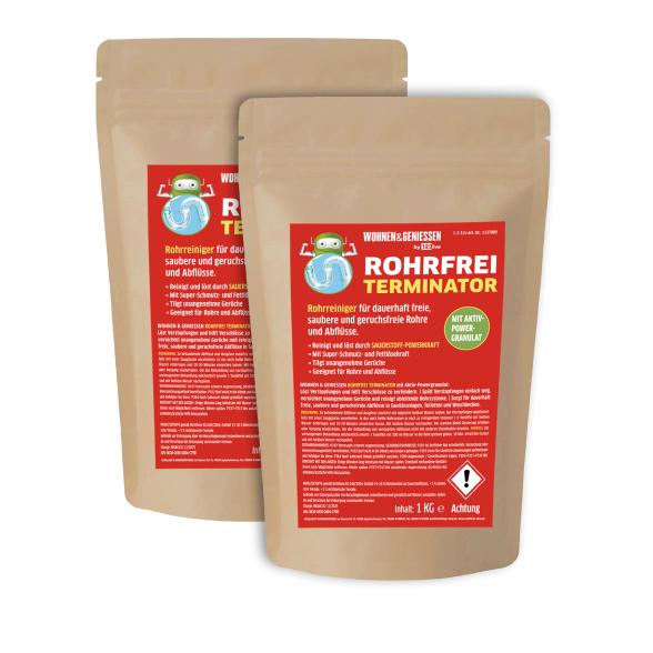 W&G 2x1kg Abflussreiniger Rohrfrei Pulver