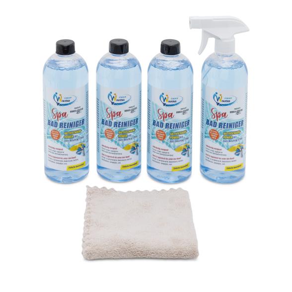 W&G 4 x 750ml Badreiniger + Tuch