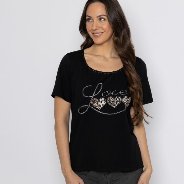 Signature Collection by Heike S. Shirt schwarz