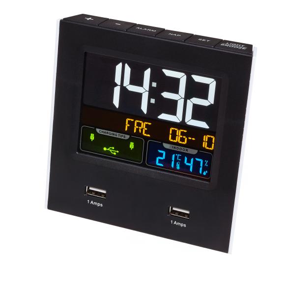 Wetter & Wecker mit Ladegerät