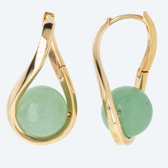 Christian Materne Ohrhänger 925 verg. Aventurin