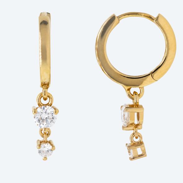 Christian Materne Ohrhänger 925 verg. LG Brillant