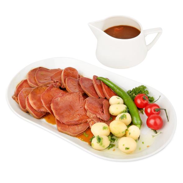 Rinderzunge in Madeirasoße