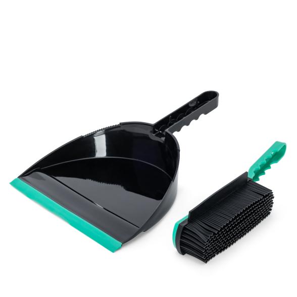 gastro Kehrschaufelset V-Borsten Handfeger grün