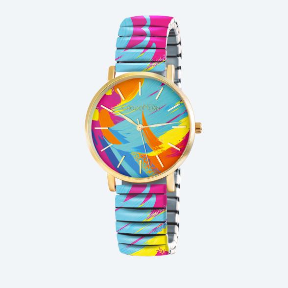 ChocoMoon Damenuhr "Neon Splash" Quarz