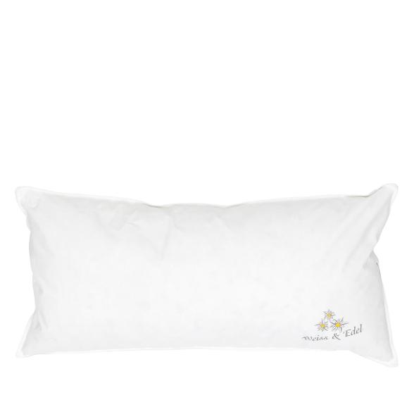 OBB Daunen-Kissen Weiß & Edel 40x80cm