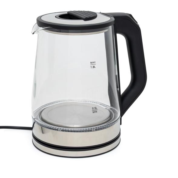 Glas-Wasserkocher mit LED 1,8l