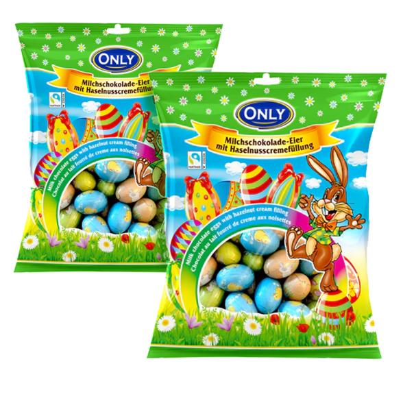 Milchschokoladeeier mit Füllung uo