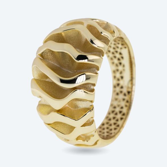 Ring 925 Sterling Silber vergoldet gold