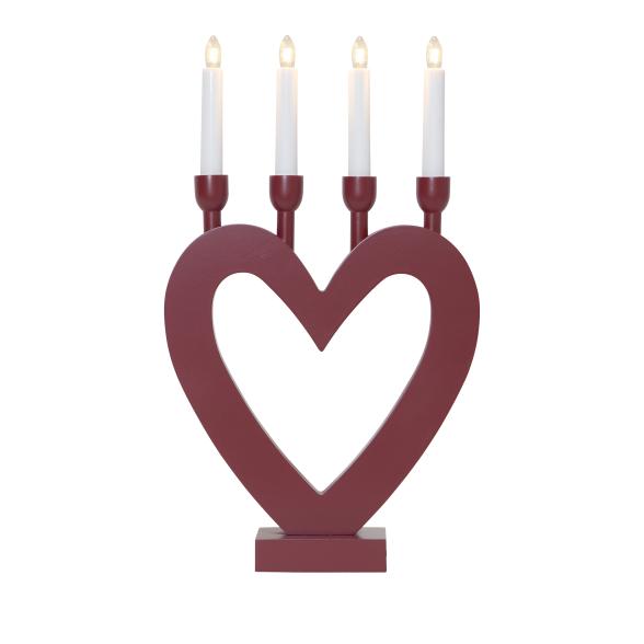 Kerzenständer rotes Herz