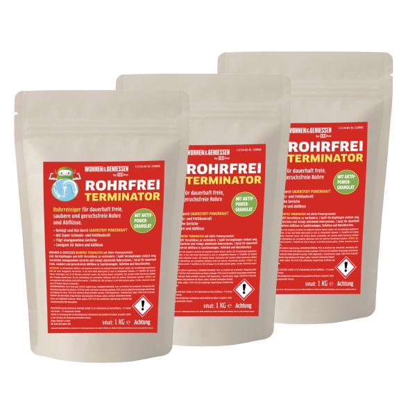 W&G 3x1kg Abflussreiniger Rohrfrei Pulver