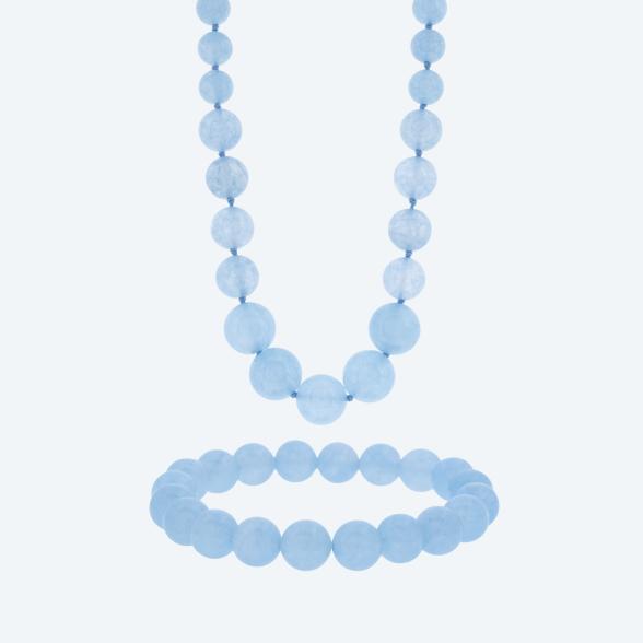 Christian Materne SET Collier+Armband Jade beh.