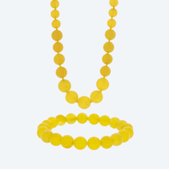 Christian Materne SET Collier+Armband Jade beh.