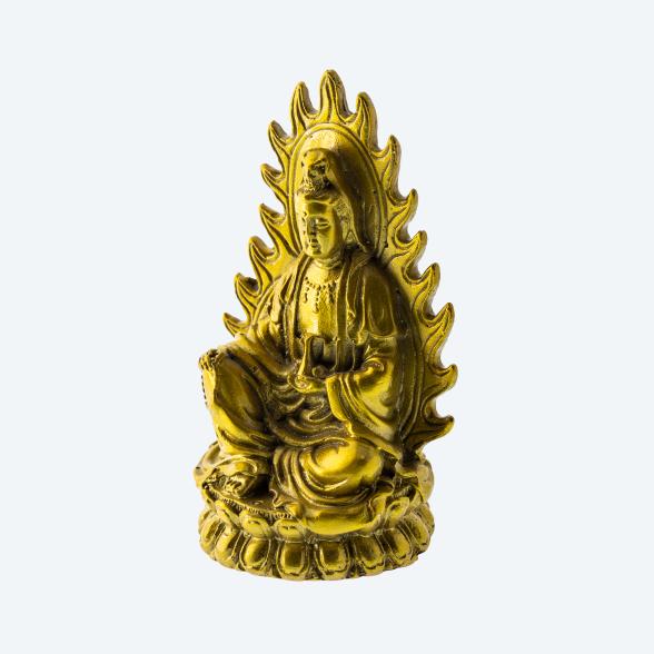 Göttin Statue Messing Guanyin