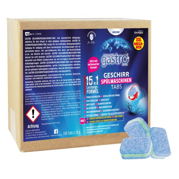 gastro 100 Stück Geschirrspültabs 15in1