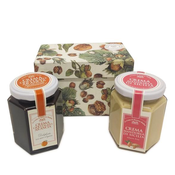 DUO Mandelcreme & Schokoladen Orangencreme2x200g