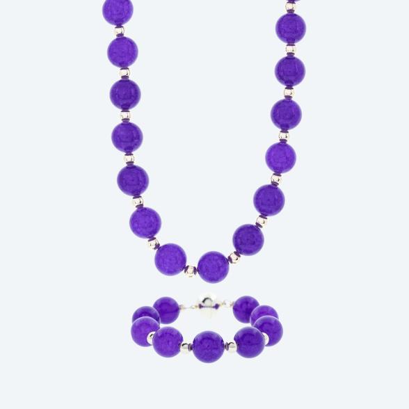 Christian Materne SET Collier+Armband Chalcedon