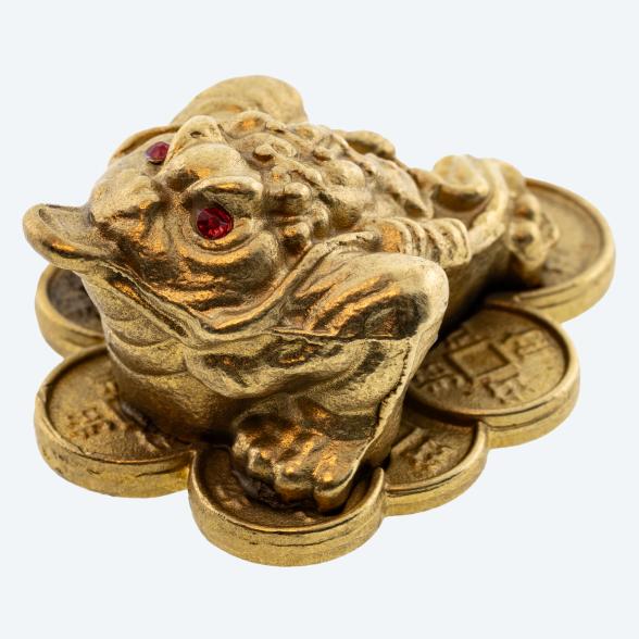 Christian Materne Reichtumskröte Messing