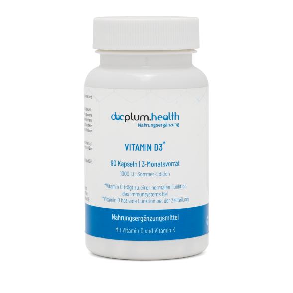 Docplum.health Vitamin D3 Sommer Edition 3MV 90 Ka