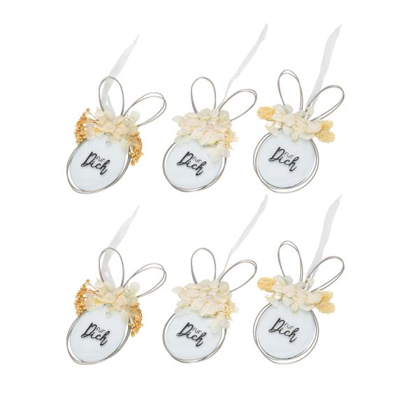 Geschenkanhänger Hase 6er Set