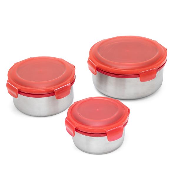 KING KlickboxSet Edelstahl Rot