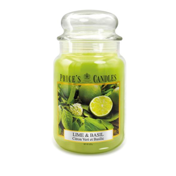 Price's Duftkerze Lime & Basil 630gr