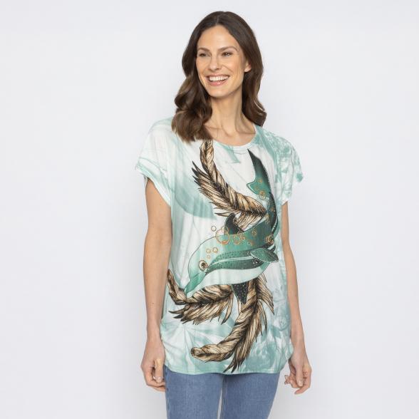 FASHION NEWS Damen-Shirt Delfin grün