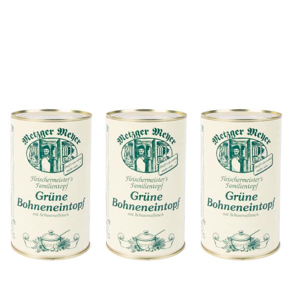 Metzger Meyer Grüne Bohnentopf 3er Set