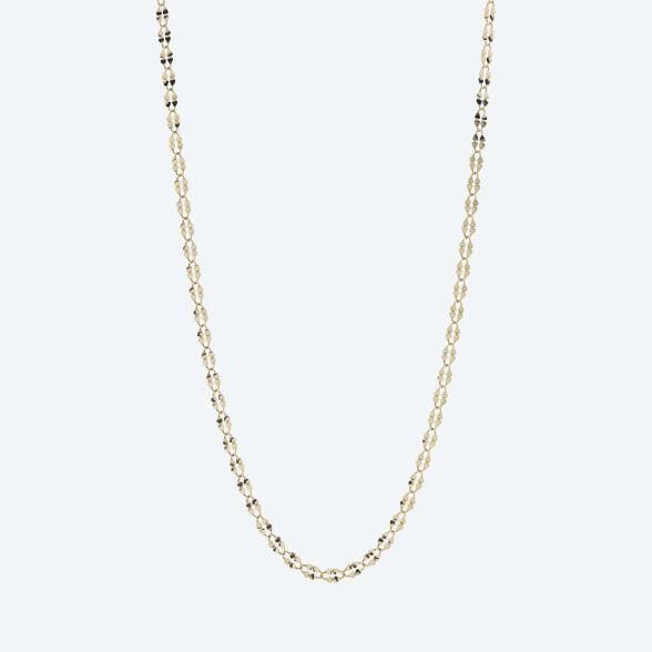 Plättchenkette 585 Gelbgold ca. 50 cm