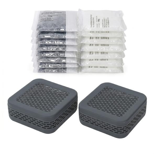 AirOne Micro Aktivkohlefilter & Entfeuchter grau
