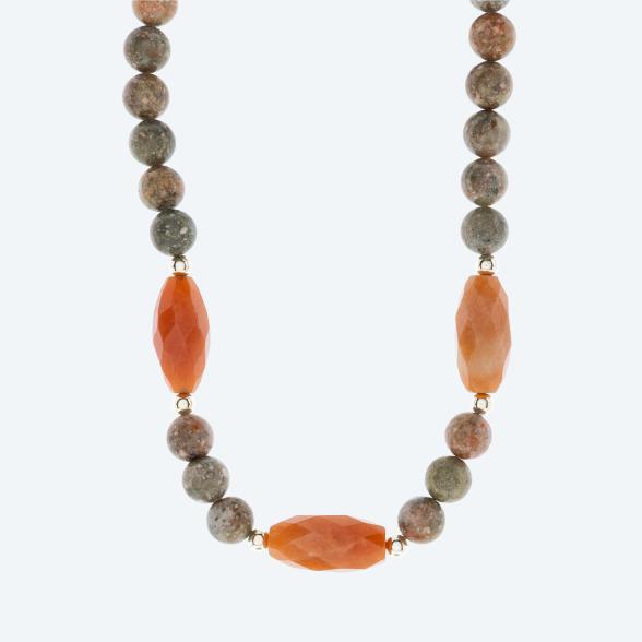 Christian Materne Collier Jaspis, Aventurin