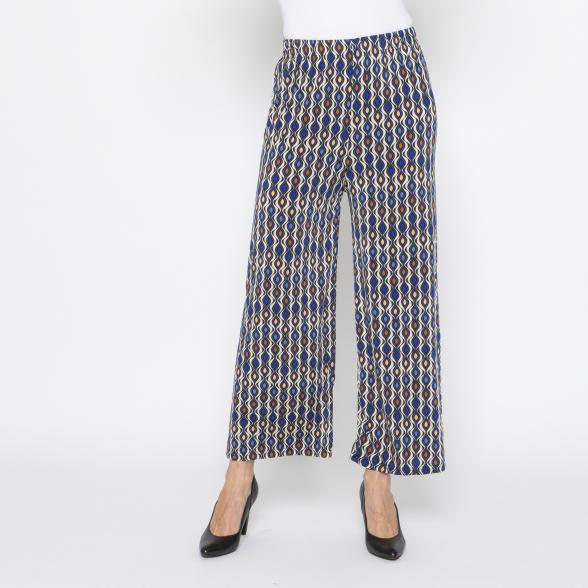 FASHION NEWS Damen-Hose Grafik navy/multicolor