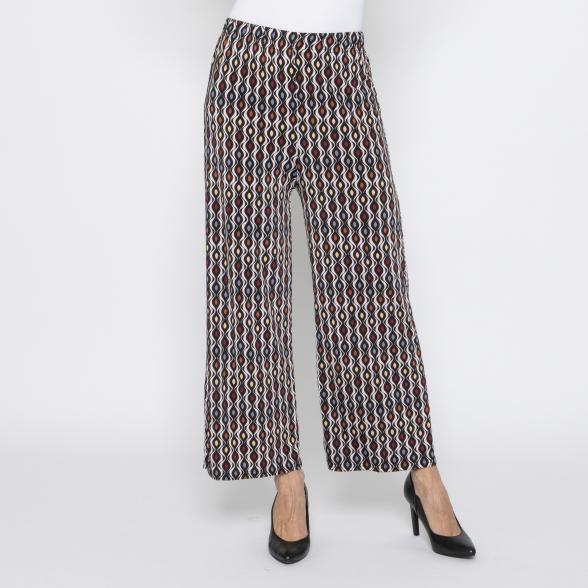 FASHION NEWS Damen-Hose Grafik schwarz/multicolor