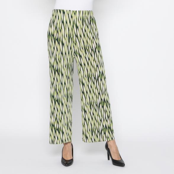 FASHION NEWS Damen-Hose Blätter grün/multicolor