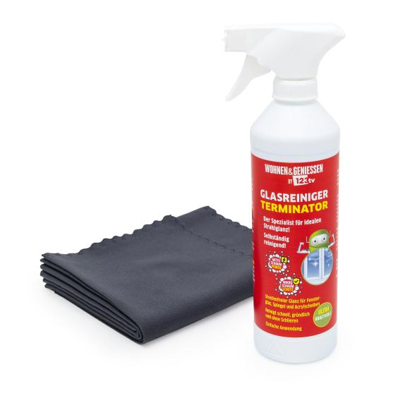 W&G 4 Fenstertücher 500ml Terminator Glasreiniger