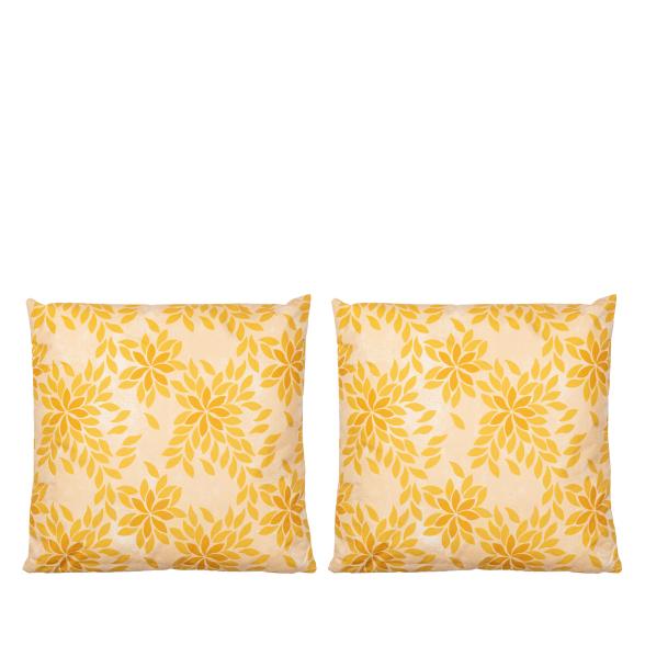 2er Set Outdoor-Kissen gelb