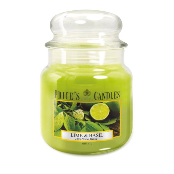 Price's Duftkerze Lime & Basil 411gr
