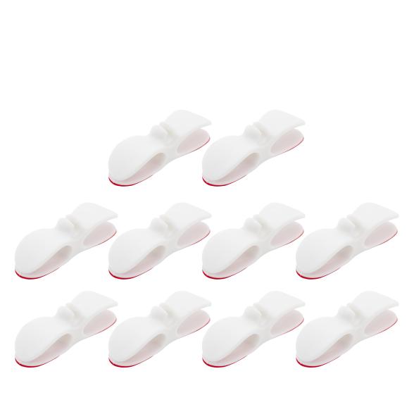 Kabelorganizer 10-mal weiß