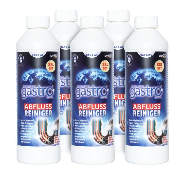 gastro Abflussreiniger 5 x 500ml XXL Set