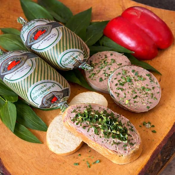 Kalbsleberwurst mit Bärlauch