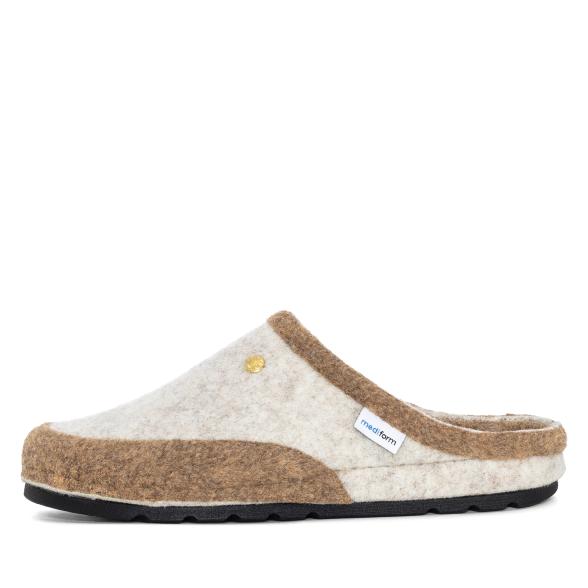 mediform Damenhausschuh beige/camel