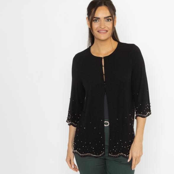 MILANO Design Damen-Shirtjacke schwarz
