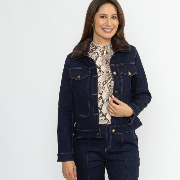 mocca by J. Leibfried Jeansjacke jeansblau
