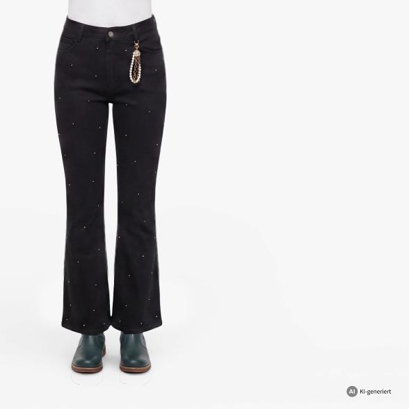 Zauberhose 'Miracle Shape' Slim Fit schwarz