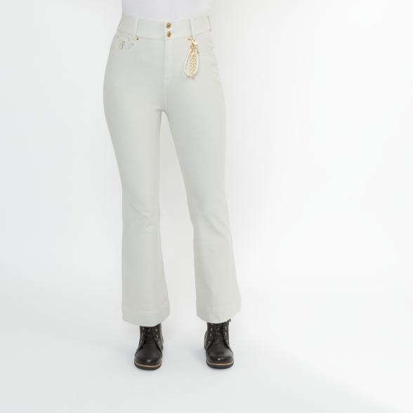 Zauberhose 'Miracle Shape' Slim Fit ivory