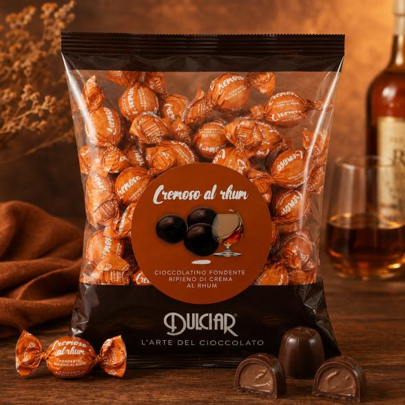 Zartbitterschokolade mit Rumcreme 1 kg
